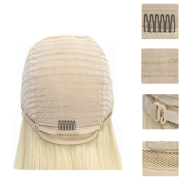 Tara Straight Human Hair T Part Lace Front Wig Blonde #613