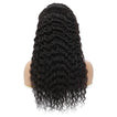 Sahar Faye Deep Wave Human Hair Lace Front T Part Wig #1B Natural Black