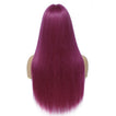 Tara Straight Human Hair T Part Lace Front Wig #Purple