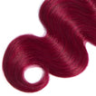 Fuchsia Queen Remy Human Hair Bundle with Frontal / Body Wave Dip Dye