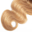 Ombre Chocolate Brown / Strawberry Blonde Remy Hair Bundle with Frontal / Body Wave