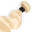 Beach Blonde Remy Human Hair Bundle with Closure / Body Wave
