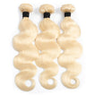 Beach Blonde Remy Human Hair Bundle with Closure / Body Wave