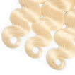 Beach Blonde Remy Human Hair Bundle with Closure / Body Wave