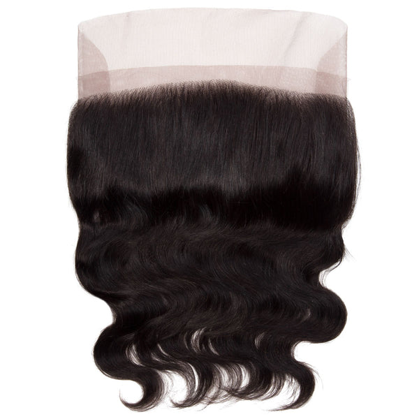 Body Wave Virgin Human Hair Bundle with Frontal / 8A Natural Black