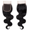 Body Wave Virgin Human Hair Bundle with 4x4 Closure / 8A Natural Black