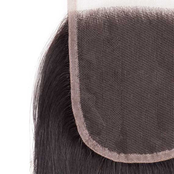 Body Wave Virgin Human Hair Closure 4x4 Inch Free Part / 8A Natural Black