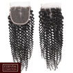 Deep Curls Virgin Human Hair Closure 4x4 Inch Free Part / 8A Natural Black