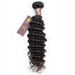 Deep Wave Virgin Remy Human Hair Extensions / 8A Natural Black