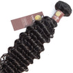 Deep Wave Virgin Remy Human Hair Extensions / 8A Natural Black