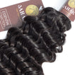 Deep Wave Virgin Remy Human Hair Extensions / 8A Natural Black