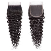 Deep Wave Virgin Human Hair Bundle with 4x4 Closure / 8A Natural Black