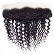 Deep Wave Virgin Human Hair Bundle with Frontal / 8A Natural Black