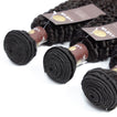 Jerry Curl Virgin Human Hair Bundle with Frontal / 8A Natural Black