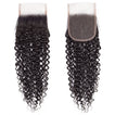 Jerry Curl Virgin Human Hair Bundle with 4x4 Closure / 8A Natural Black