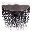 Jerry Curl Virgin Human Hair Bundle with Frontal / 8A Natural Black