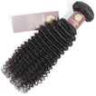 Deep Curls Black Virgin Remy Human Hair Extensions / 8A Natural Black