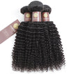 Deep Curls Virgin Human Hair Bundle with Frontal / 8A Natural Black