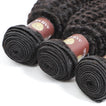 Deep Curls Virgin Human Hair Bundle with Frontal / 8A Natural Black