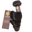 Loose Wave Virgin Remy Human Hair Extensions / 8A Natural Black