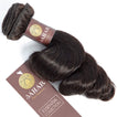 Loose Wave Virgin Remy Human Hair Extensions / 8A Natural Black