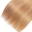 Strawberry Blonde Remy Human Hair Bundle with Closure / Straight Dip Dye