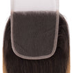 Strawberry Blonde Remy Human Hair Bundle with Closure / Straight Dip Dye
