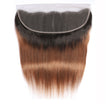 Auburn Remy Hair Bundle with Frontal / Straight Dip Dye