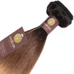 Ombre Chocolate Brown / Strawberry Blonde 3 Bundles Remy Hair Extensions / Straight