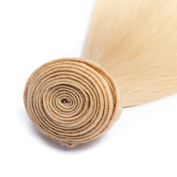 Beach Blonde Remy Human Hair Extensions / Straight