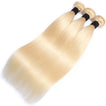 Beach Blonde Remy Human Hair Bundle with Frontal / Straight