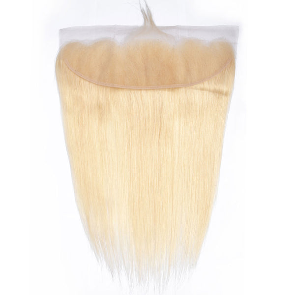 Beach Blonde Remy Human Hair Bundle with Frontal / Straight