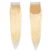 Beach Blonde Remy Human Hair Bundle with Closure / Straight