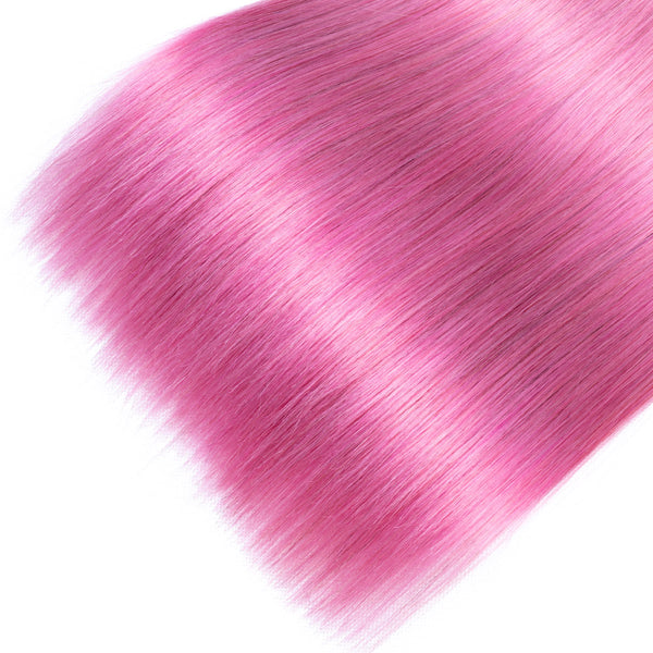 Pink Hair Extensions Straight Remy | Sahar Hair