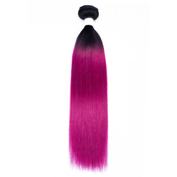 Dark Pink Hair Extensions Straight Remy | Sahar Hair