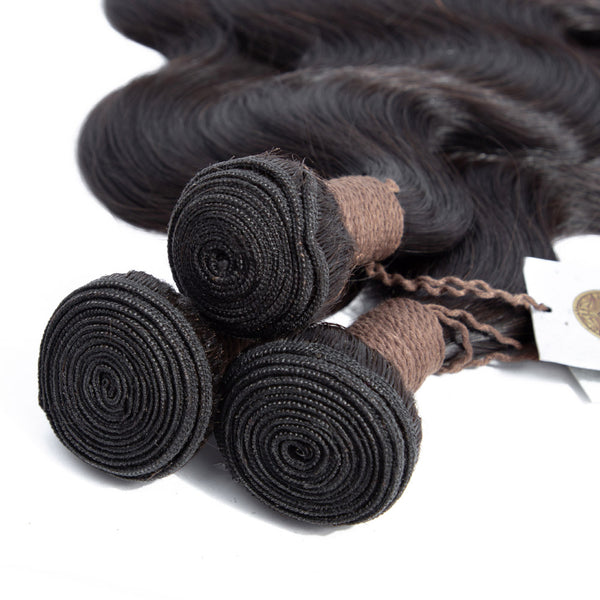 PREMIUM 10A Peruvian Hair Bundle with Frontal / Body Wave