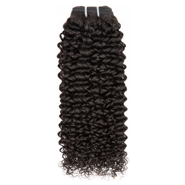 Natural Black Hair Extensions Deep Curls Brazilian | Sahar Hair