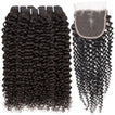PREMIUM 10A Brazilian Hair Bundle with Closure / Deep Curls
