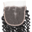 PREMIUM 10A Brazilian Virgin Remy Hair Closure 4x4 Inch Deep Curls - Free Part