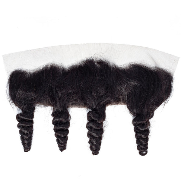 PREMIUM 10A Brazilian Virgin Remy Hair Frontal 4x13 Inch Loose Wave - Free Part