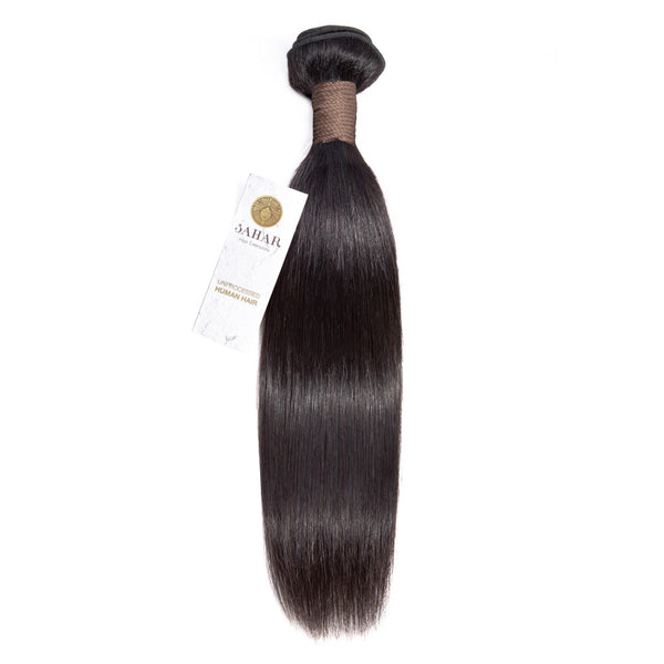 Natural Black Hair Extensions Straight Peruvian | Sahar Hair