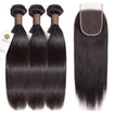 PREMIUM 10A Brazilian Hair Bundle with Closure / Straight