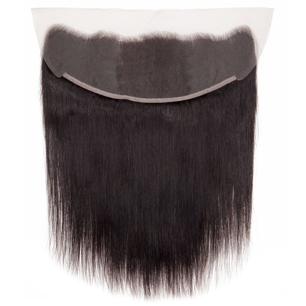 PREMIUM 10A Peruvian Virgin Remy Hair Frontal 4x13 Inch Straight - Free Part