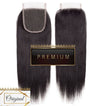 PREMIUM 10A Brazilian Virgin Remy Hair Closure 4x4 Inch Straight - Free Part