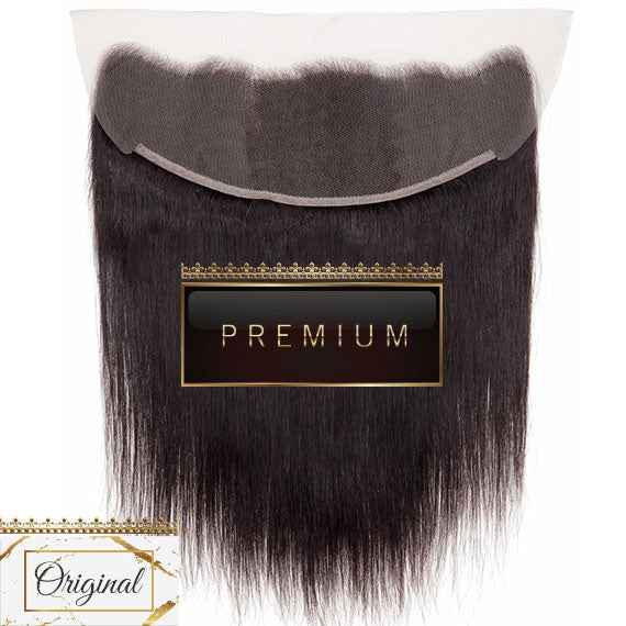 PREMIUM 10A Peruvian Virgin Remy Hair Frontal 4x13 Inch Straight - Free Part