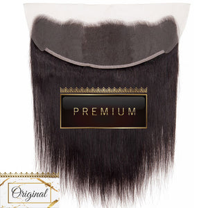PREMIUM 10A Brazilian Virgin Remy Hair Frontal 4x13 Inch Straight - Free Part