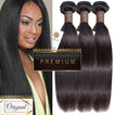 PREMIUM 10A Straight 3 Bundles Peruvian Virgin Remy Hair Extensions