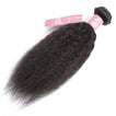 Kinky Straight Human Hair Extensions / 6A Black