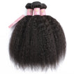 Kinky Straight Human Hair Bundle with Frontal / 6A Black