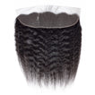 Kinky Straight Human Hair Bundle with Frontal / 6A Black